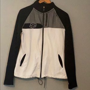 Women’s black and white Fox sweatshirt